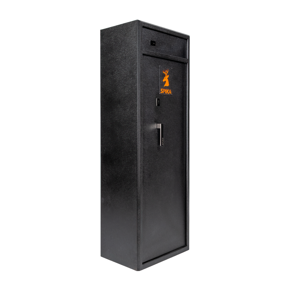 Spika S3 large 12-gun safe, angled view from the right showing the side panel