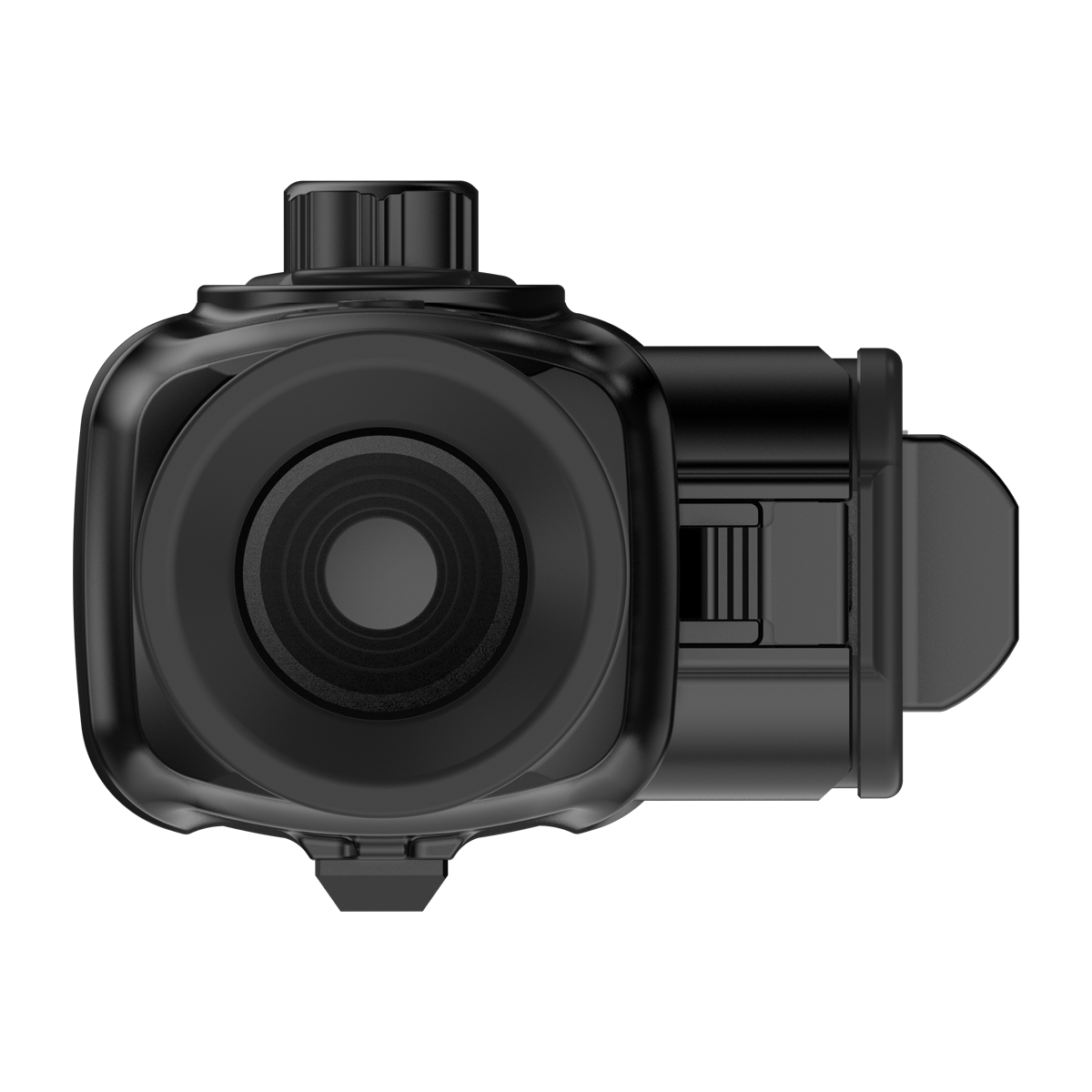 ThermTec Vidar-LRF 660L 2.0 thermal compact scope, rear view from the eyepiece end showing ocular lens
