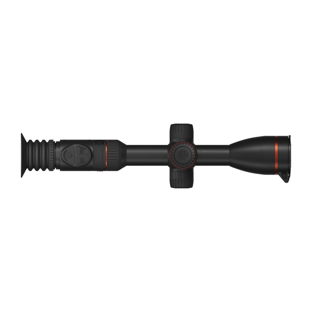 ThermTec Oryx 635L thermal tube scope in black, top-down view of turrets, controls and eyepiece