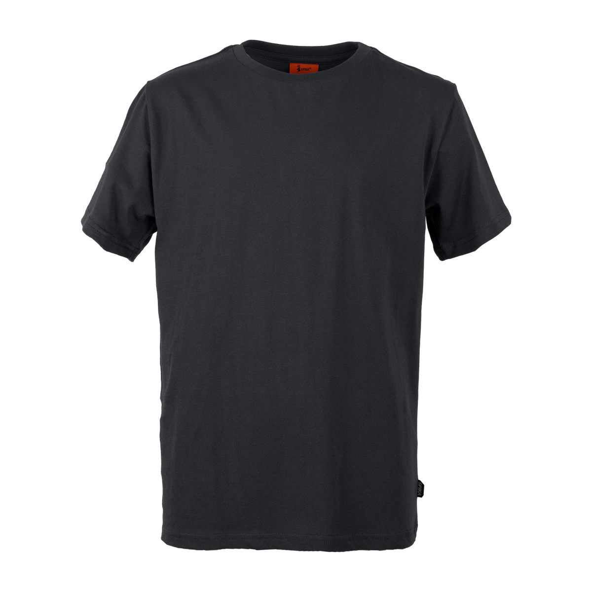 Spika Red Stag youth T-shirt in Washed Pine, plain front view with crew neck
