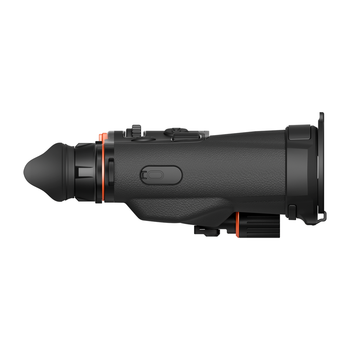 ThermTec Ventus 335L multi-spectrum binoculars, left side profile view