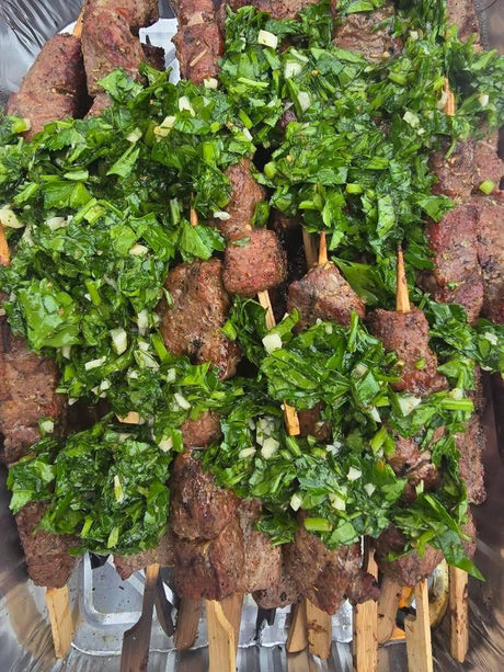 Venison Backstrap Skewers with Chimichurri