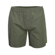 Spika GO Arid men's quick dry shorts in olive, front view with elastic waistband and fly