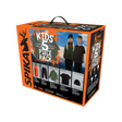 Spika Kids 5 Piece Box Pack in orange gift box showing the fleece, tee, pants, beanie and bottle