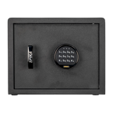 Spika SP digital pistol safe front view with electronic keypad and Spika handle