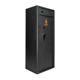 Spika S4 base range 15-gun safe, angled view from the left showing the side panel