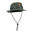 Spika Guide adult bucket hat in Olive with orange deer logo, SPIKA band and chin cord