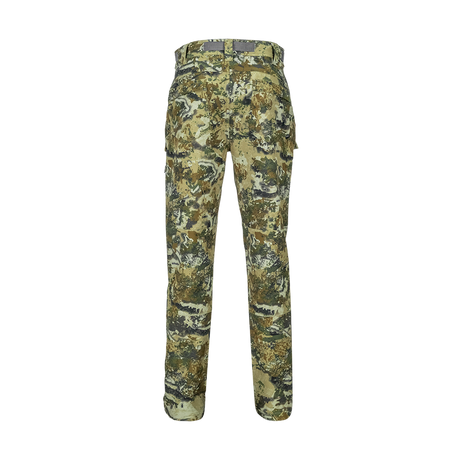 Spika Recon women's hunting pants in Biarri Camo, back view showing rear pockets