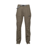 Spika Recon men's hunting pants in Tan, front view with webbing belt and cargo pockets