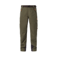 Spika Valley men's hunting pants in Olive, front view with cargo pocket and grey knee panels