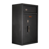 Spika S3H large pistol safe, angled view from the left showing the side panel