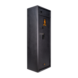 Spika S3CH large 12-gun safe, angled view from the left showing the side panel