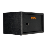 Spika S3A large ammo safe addition, angled side view showing textured black finish