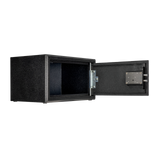 Spika S3A large ammo safe addition open at an angle showing the door lock mechanism