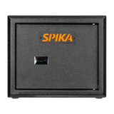Spika S2A medium ammo safe addition front view with key lock and orange Spika logo