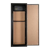Spika SFABH fire resistant safe open from the front showing lined interior and top lockbox