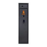 Spika S2 medium 8-gun safe front view with top ammo compartment, key lock and handle