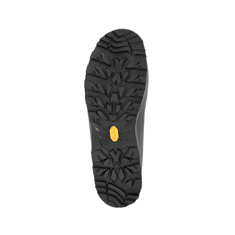 Zamberlan 960 Guide GTX RR WL men's hiking boot in dark brown, Vibram outsole tread pattern from below