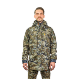 Man modelling the Spika Stalker men's hunting jacket in Biarri Camo, front view