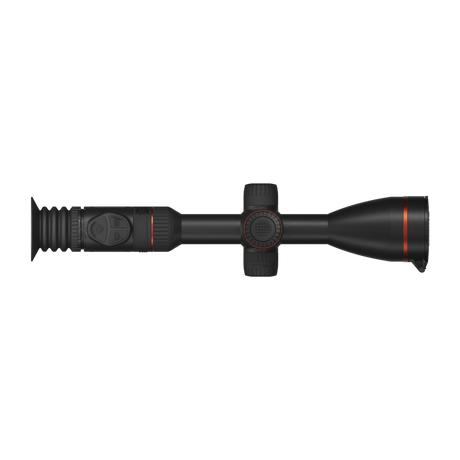 ThermTec Oryx 650L thermal tube scope in black, top-down view of turrets, controls and eyepiece