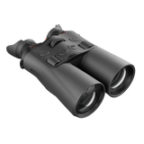 ThermTec Ventus 635L multi-spectrum binoculars in grey, front three-quarter view of objective lenses