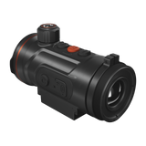 ThermTec Hunt Pro 650 thermal clip-on, rear three-quarter view of adaptor thread and side buttons