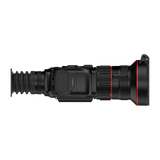 ThermTec Vidar 660 2.0 thermal compact scope, left side profile with battery compartment contacts exposed