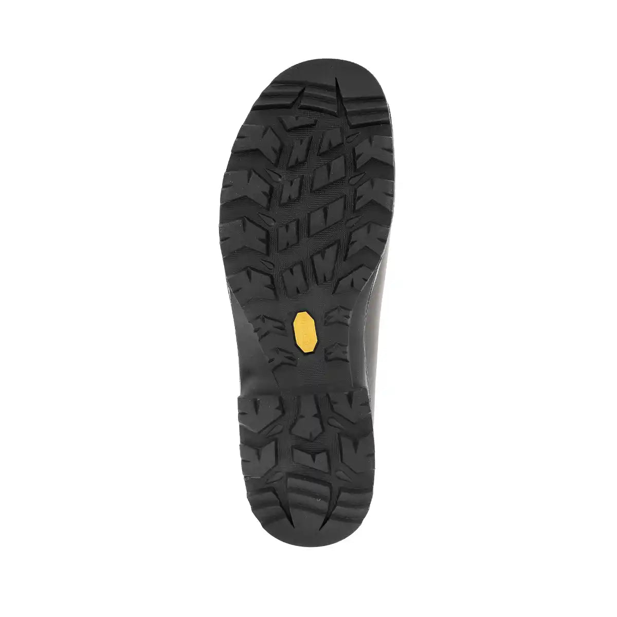 Zamberlan 1004 Hunter Evo GTX RR WL men's hunting boot in Waxed Chestnut, Vibram outsole tread pattern from below