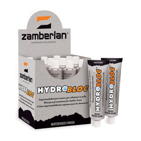 Zamberlan Hydrobloc waterproofing cream for leather boots, 75ml tubes with retail display box