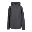 Spika Motion women's oversized fleece hooded jumper in Onyx, front view with drawcord hood