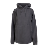 Spika Motion women's oversized fleece hooded jumper in Onyx, front view with drawcord hood