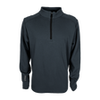 Spika GO Belay men's quarter-zip jumper in slate, front view with black zip and SPIKA cuff logo