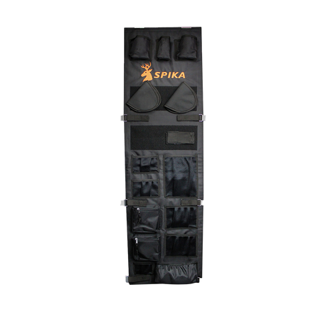 Spika small single gun safe organiser, black door panel with pockets and pouches