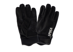 Spika Ranger men's full-finger gloves in Black, pair with silicone grip palm and SPIKA print