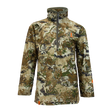 Spika Tracker kids' long sleeve half-zip hunting shirt in Biarri Camo, front view