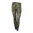 Spika Echo women's activewear leggings in Biarri Camo with charcoal lower panels, front view