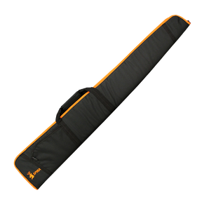 Spika 52in shotgun bag in black with orange trim and carry handle