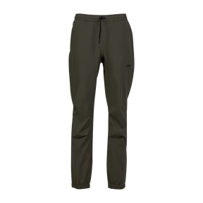 Spika Reign women's pants in Olive Summit, front view with drawcord waist and cuffed ankles