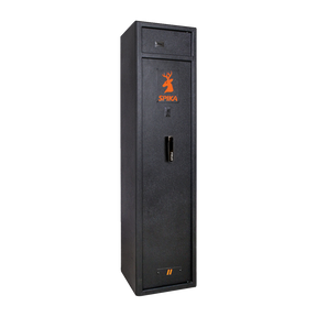 Spika S2E medium 8-gun combination safe, AU Category A/B/C/H/D, black, three-quarter view