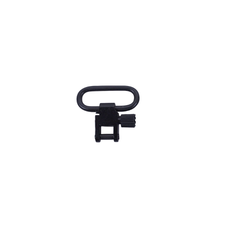 Spika 1.25 inch quick-detach sling swivel in black with knurled locking knob, single swivel shown