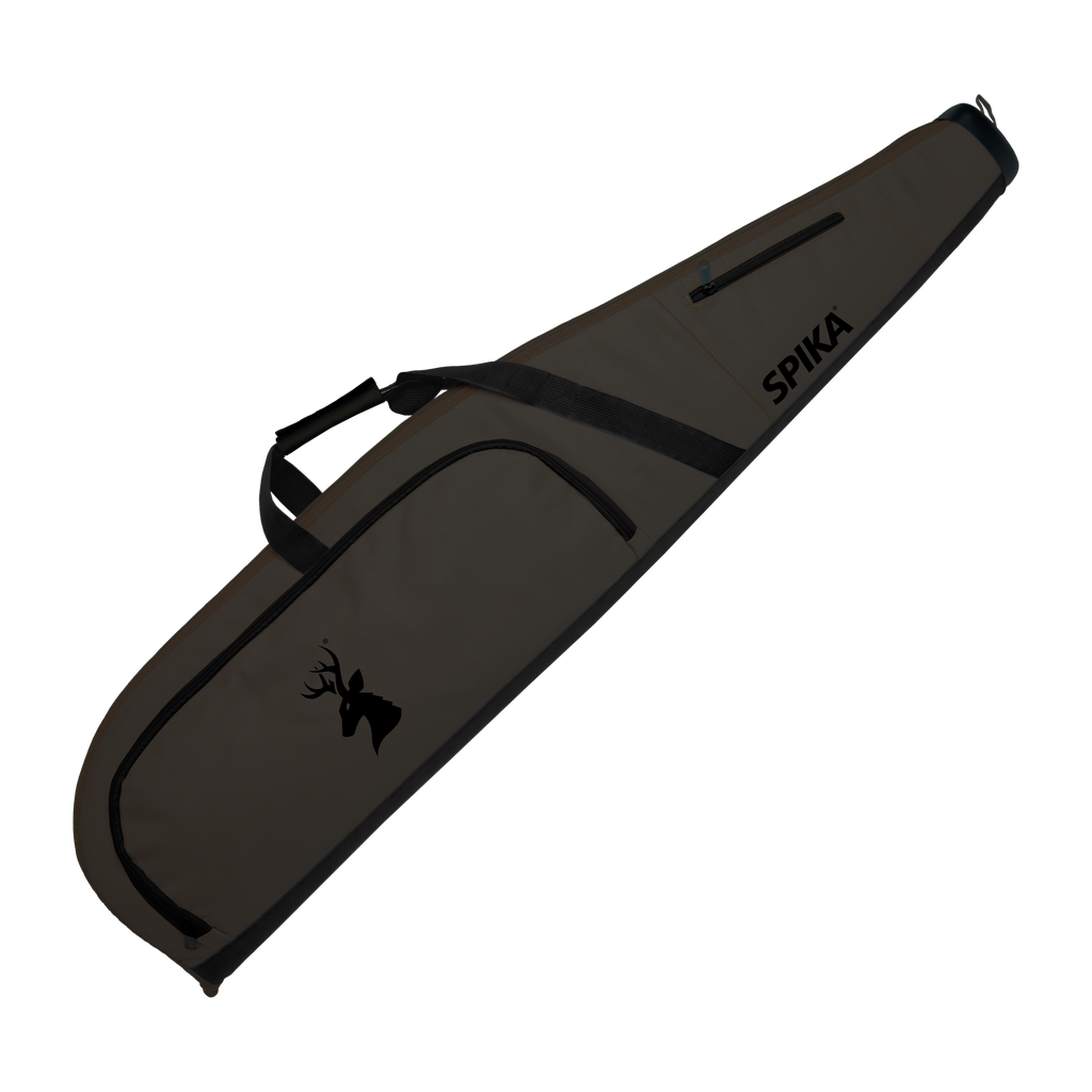 Spika deluxe 49in gun bag in mocha and black with front pocket and carry handle