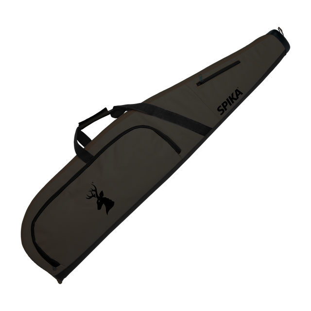 Spika deluxe 49in gun bag in mocha and black with front pocket and carry handle