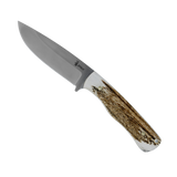 Spika Bushmaster Ol'Boy fixed blade hunting knife with antler-look handle and drop point blade