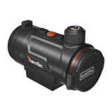 ThermTec Hunt Pro 635 thermal clip-on, front three-quarter view with Hunt635Pro lens cap closed
