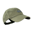 Spika GO Advance dad cap in Olive, three-quarter view with Spika rubber patch and strap back