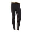 Spika ThermaFlow women's thermal base layer pants in Black with orange seams and Spika waistband