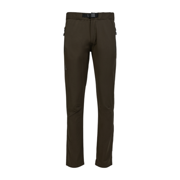 Spika Nomad men's hunting pants in Olive Summit, front view with integrated buckle belt