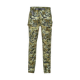 Spika Recon men's hunting pants in Biarri Camo, front view with webbing belt and cargo pockets