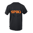 Spika Red Stag youth T-shirt in Washed Pine, back view with large orange Spika logo print