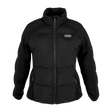 Spika GO Chase X women's jacket in black, front view with full zip, hand pockets and SPIKA badge